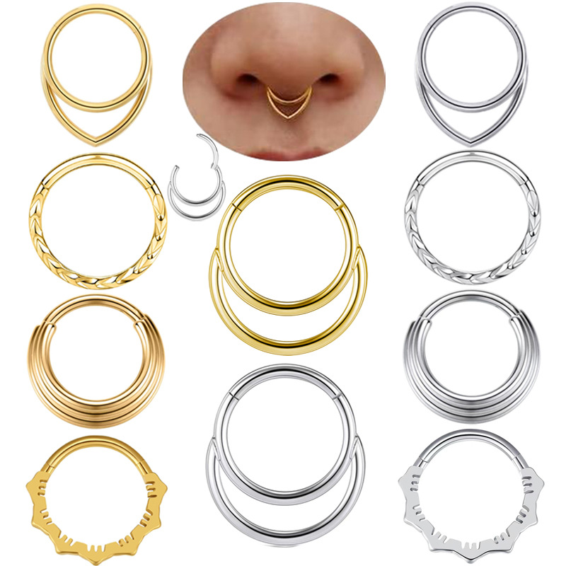 Body Jewelry And Earrings - Brincos de argola de nariz, piercing