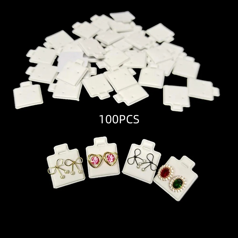 Body Jewelry Display - 100 Cartões Brancos para Exibição de