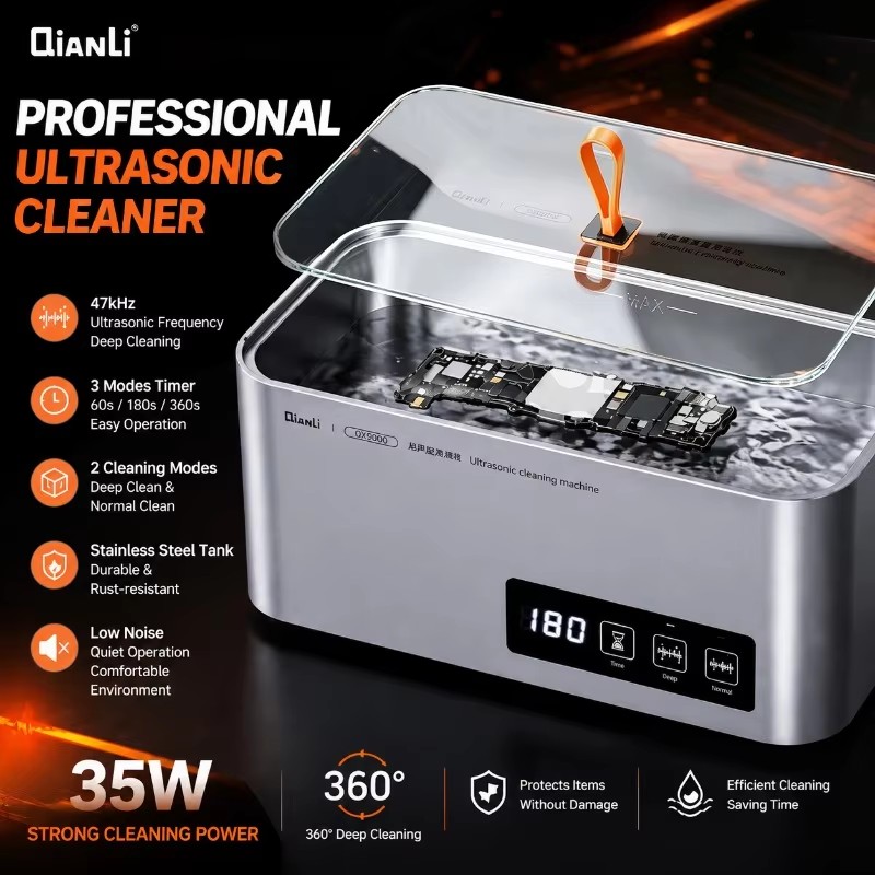 Body Jewelry Repair - Limpador Ultrassônico QIANLI QX9000 35W 47kHz