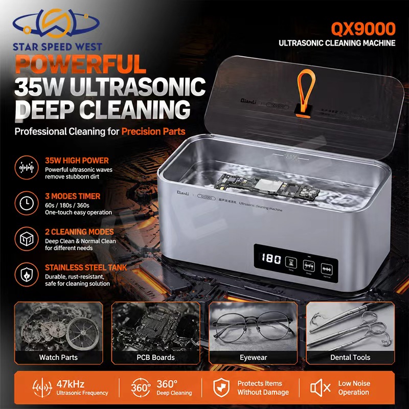 Body Jewelry Repair - Limpador Ultrassônico QIANLI QX9000 35W 47kHz