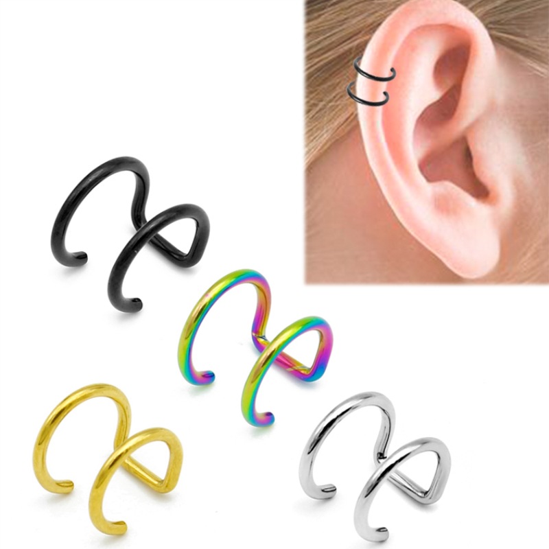 Body Jewelry And Earrings - 2 Peças de Brincos de Pressão