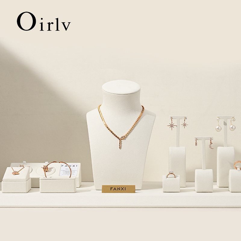 Body Jewelry Display - Oirlv bege jóias expositor para anel