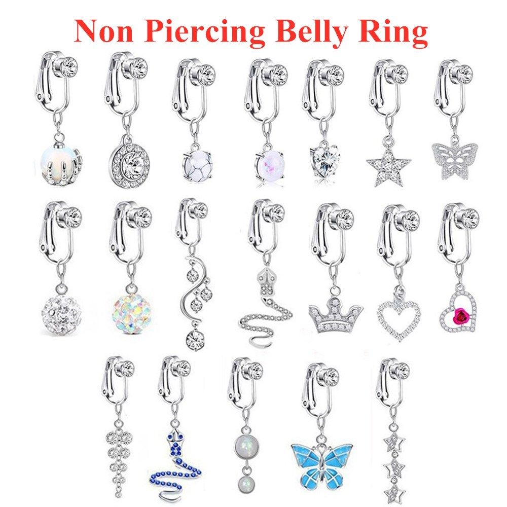 Body Jewelry And Earrings - Acessórios de praia clipe não piercing