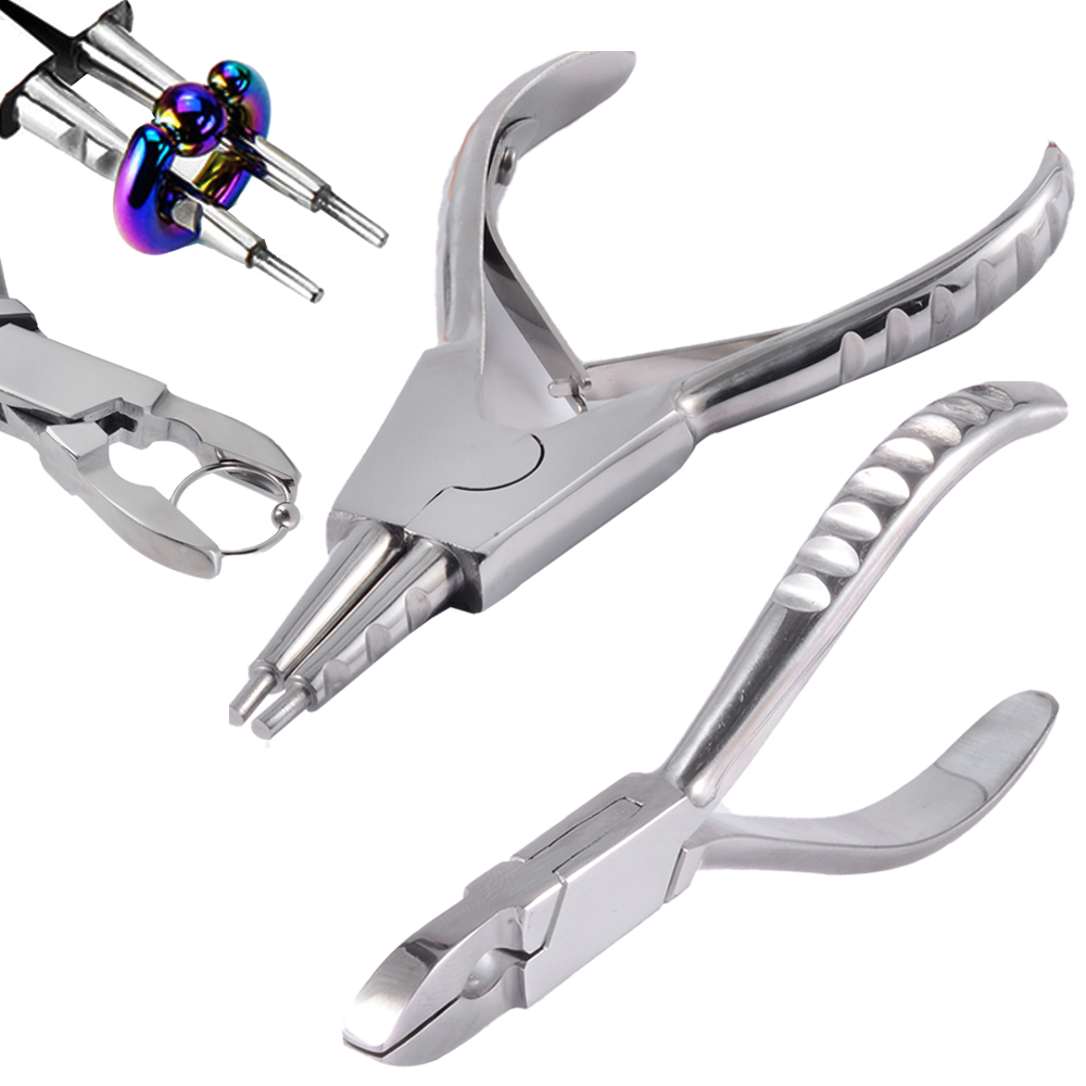 Body Jewelry Ring Opening Pliers - 1 pçs de aço cirúrgico profissional