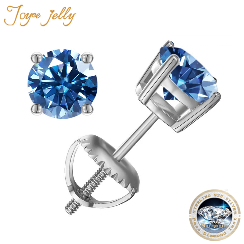 Body Jewelry Diamond - JoyceJelly-S925 Sterling Silver Moissanite Parafusos Voltar
