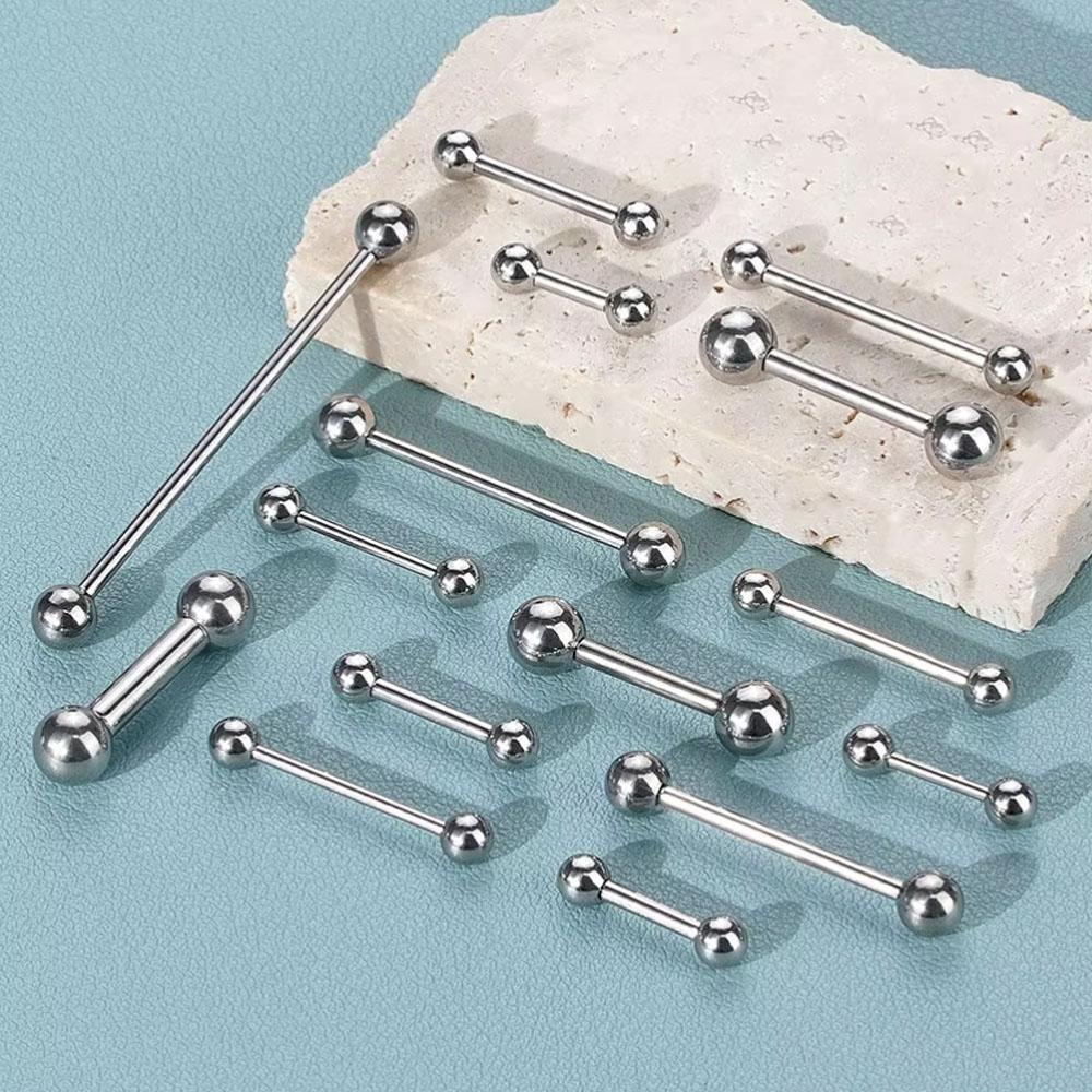 Tongue Barbell Straight - 1PC aço inoxidável reta Barbell Lingua