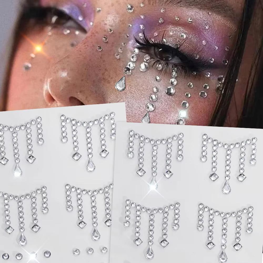 Body Jewelry Diamond - 1/5 Folhas Face Jewels Stickers DIY