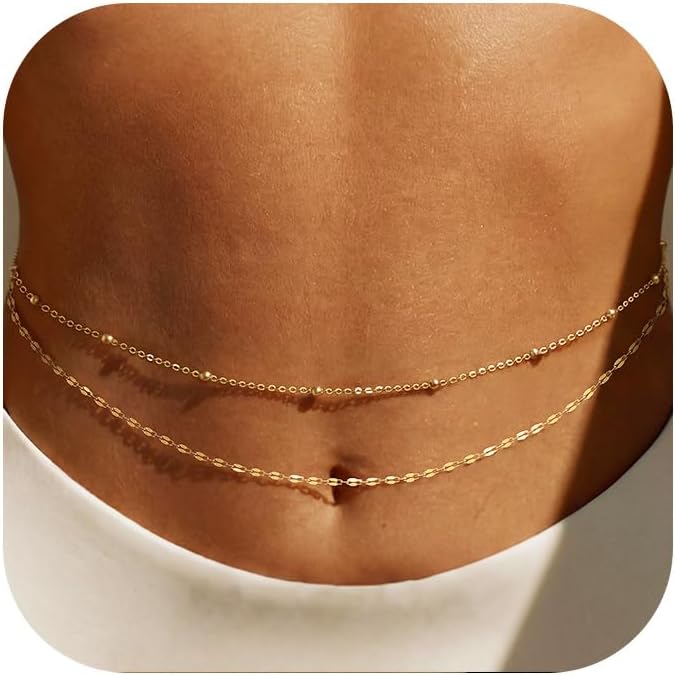 Body Jewelry Helix - Cinto de Corrente Dourada 14K para