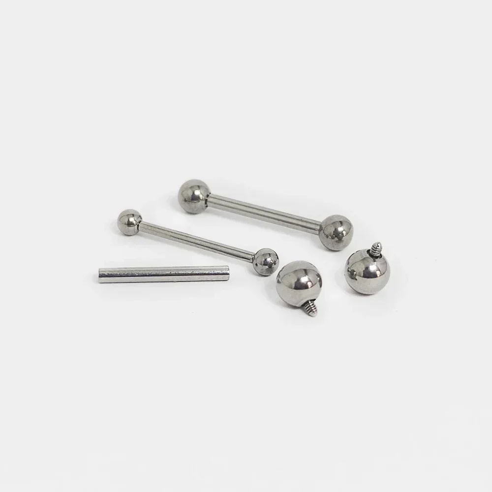 F136 piercing de titânio 14g,  - Tongue Barbell Straight avaliação e preço