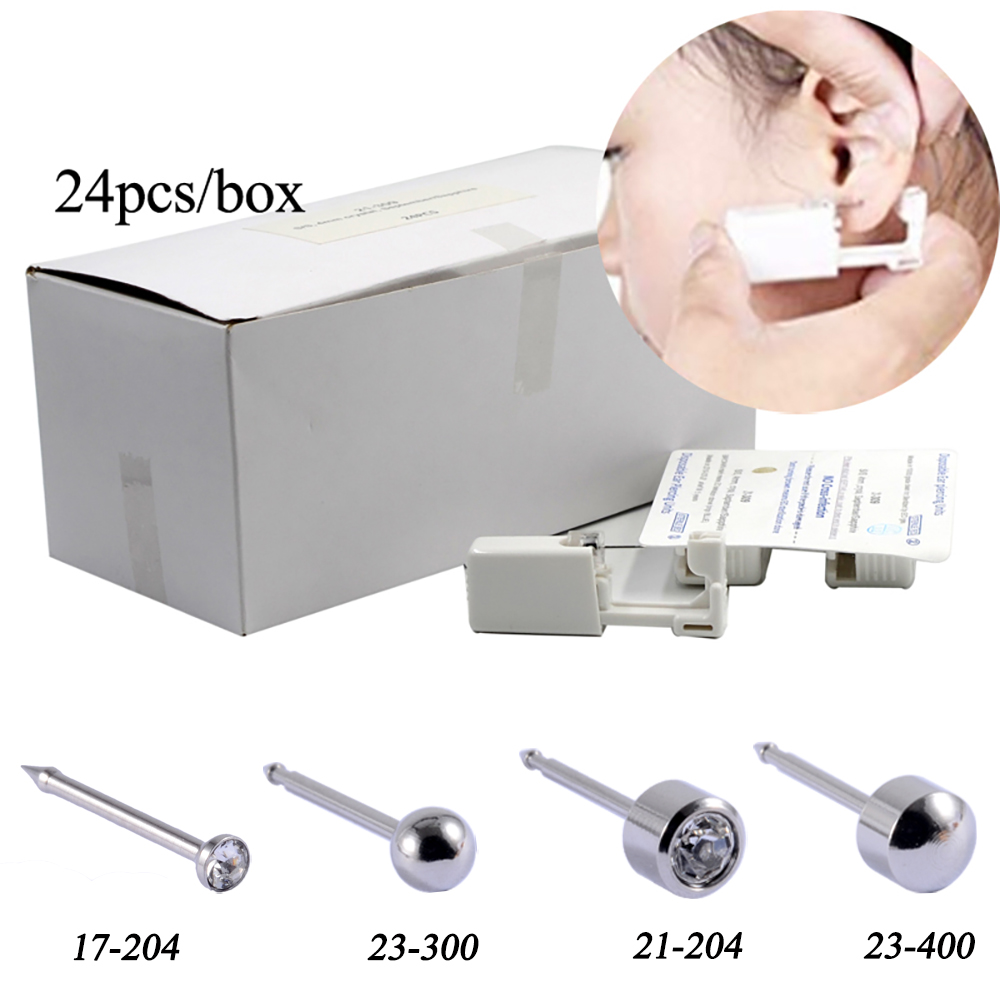 24 pçs/caixa dispositivo de pi - Body Jewelry Jewelry Box avaliação e preço