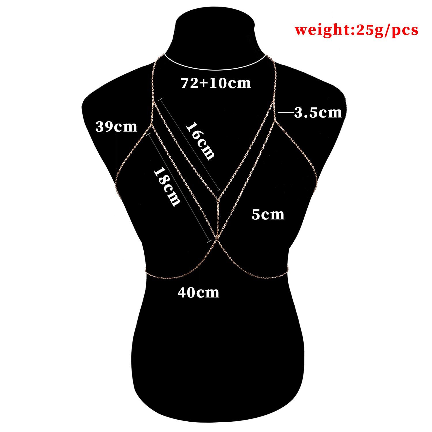 Corrente de corpo escalonada s - Body Jewelry Helix avaliação e preço
