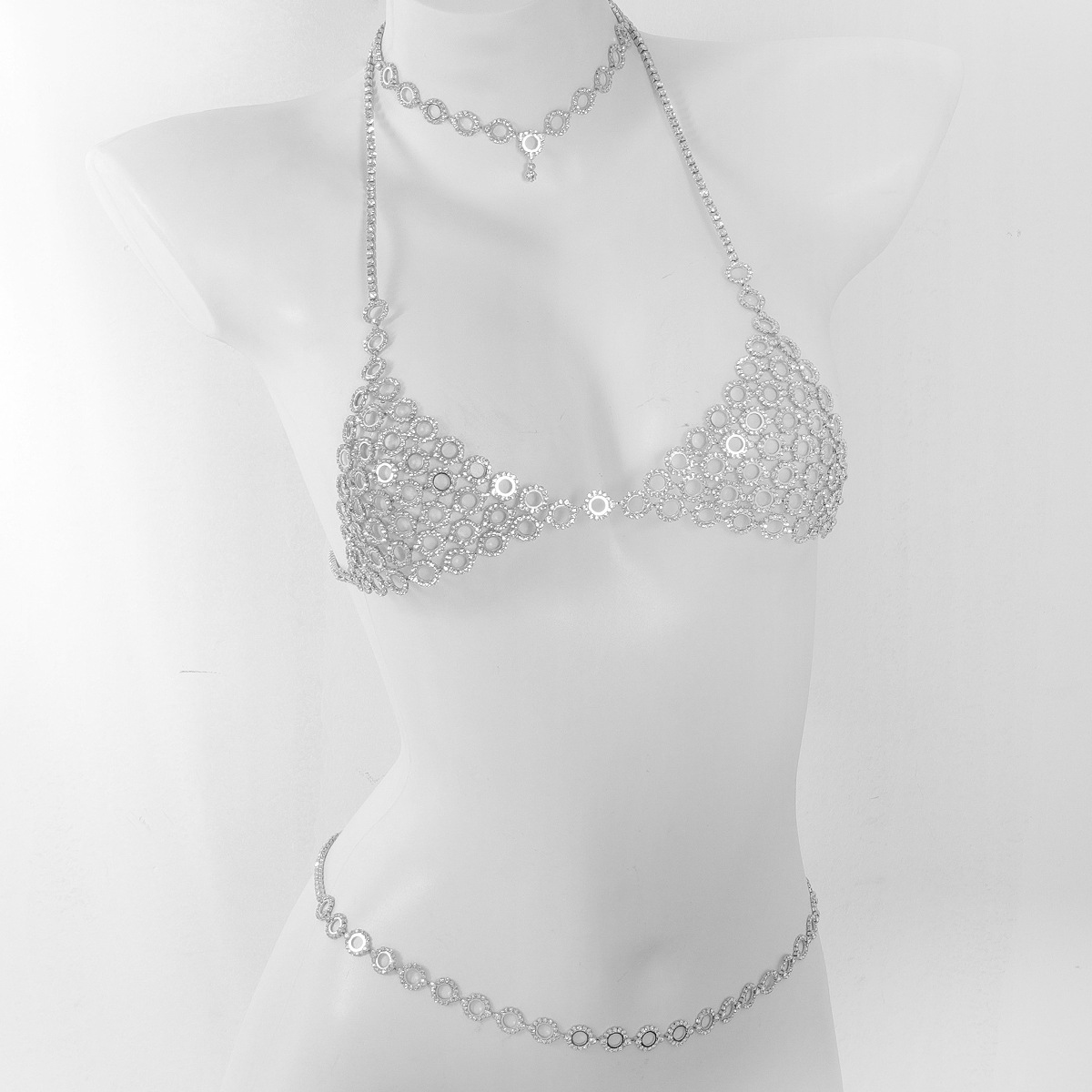 Três peças sutiã cintura conju - Body Jewelry Helix avaliação e preço