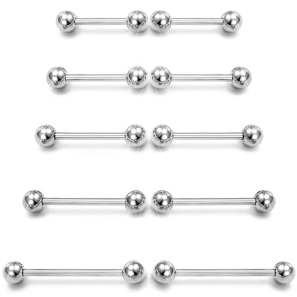 14G aço cirúrgico barra reta - - Tongue Barbell Straight avaliação e preço