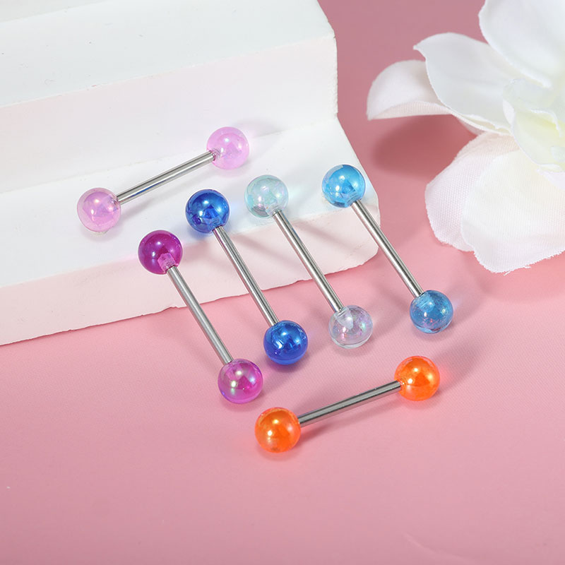 50 peças/lote Joias de Piercin - Tongue Barbell Straight avaliação e preço