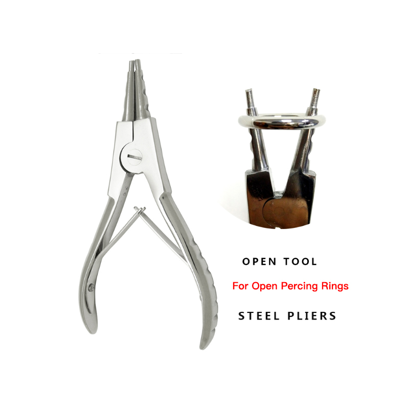Alicates de aço inoxidável da  - Body Jewelry Ring Opening Pliers avaliação e preço