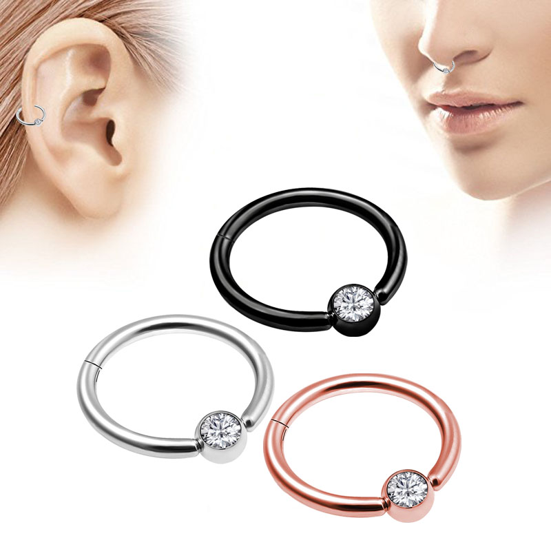 1 peça de piercing de nariz es - Body Jewelry And Earrings avaliação e preço
