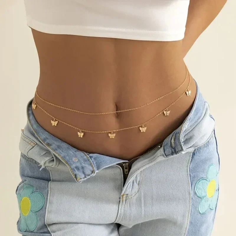 Novo charme sexy dupla camada  - Body Jewelry Women avaliação e preço