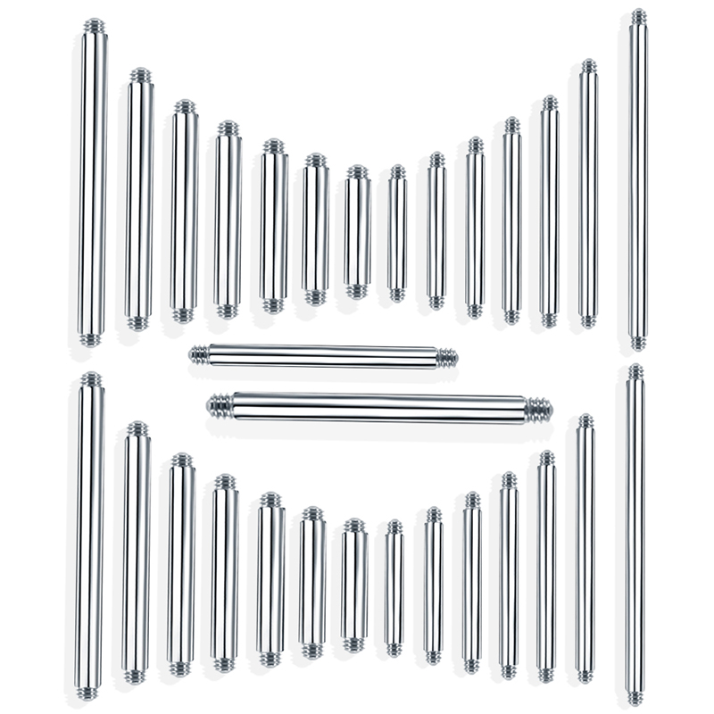 10 peças 4-42mm 316l aço cirúr - Tongue Barbell Straight avaliação e preço