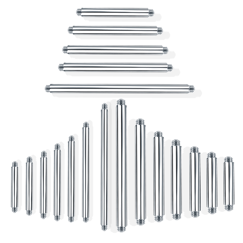 10 peças 4-42mm 316l aço cirúr - Tongue Barbell Straight avaliação e preço