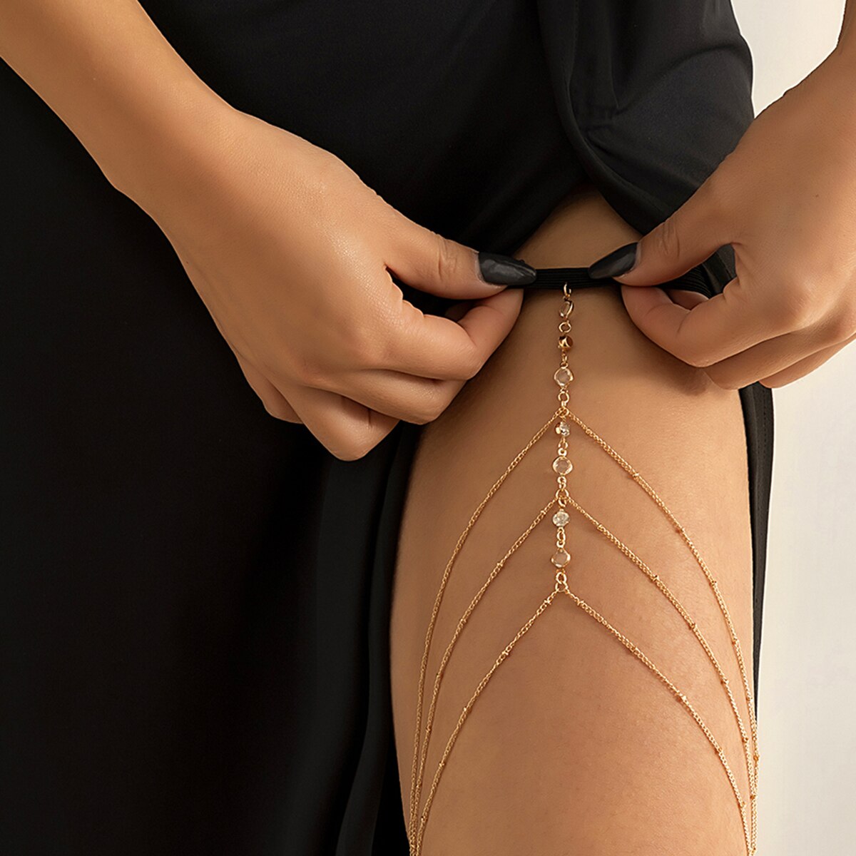 Boho elástico de cristal perna - Body Jewelry Helix avaliação e preço