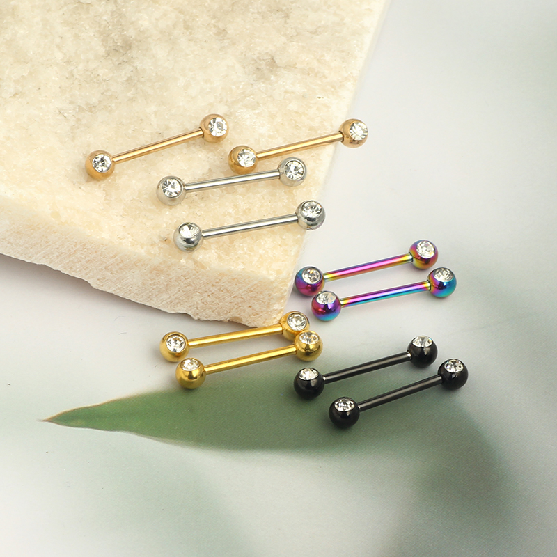 Atacado anéis de língua de cri - Tongue Barbell Straight avaliação e preço