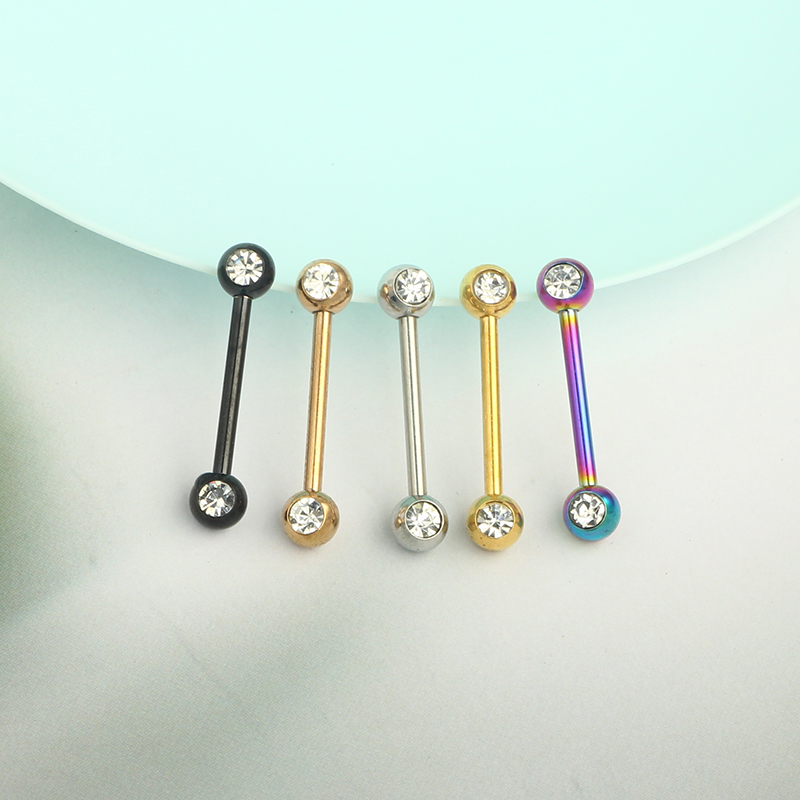 Atacado anéis de língua de cri - Tongue Barbell Straight avaliação e preço