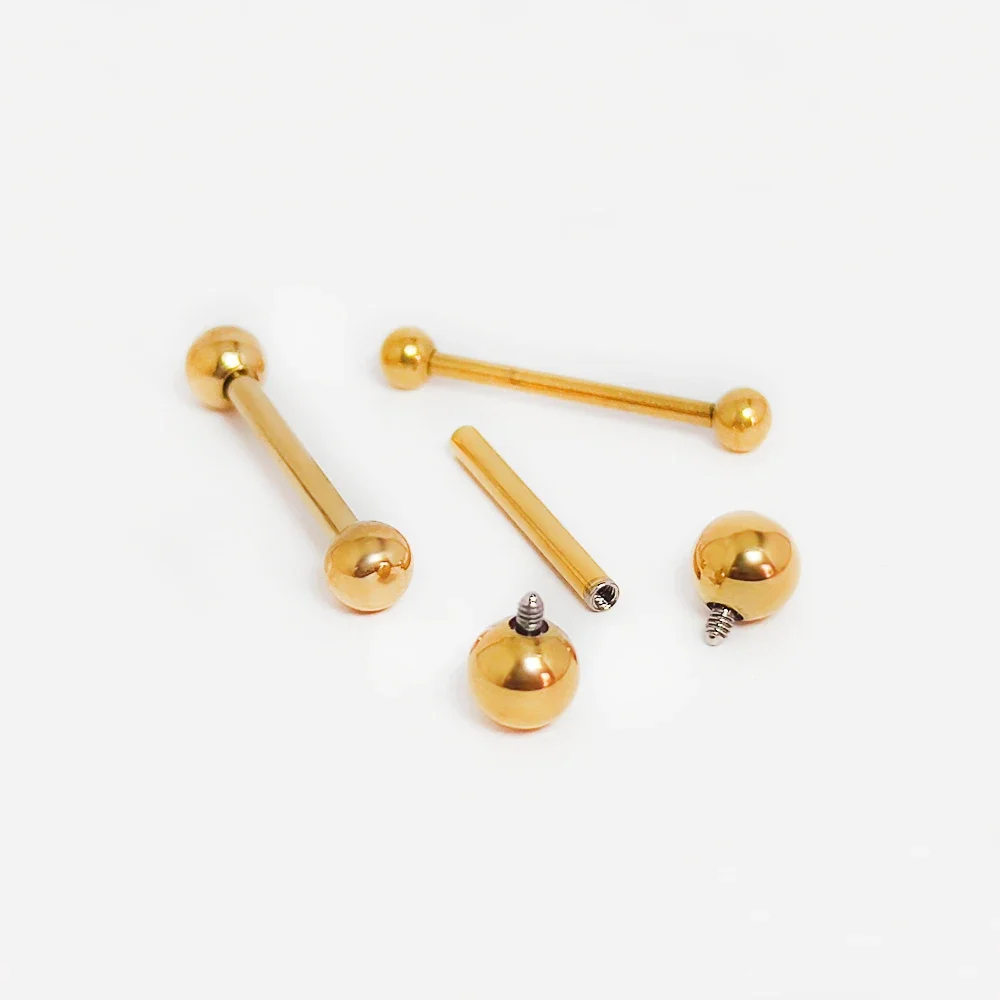 Astm f136 titânio piercing bar - Tongue Barbell Straight avaliação e preço