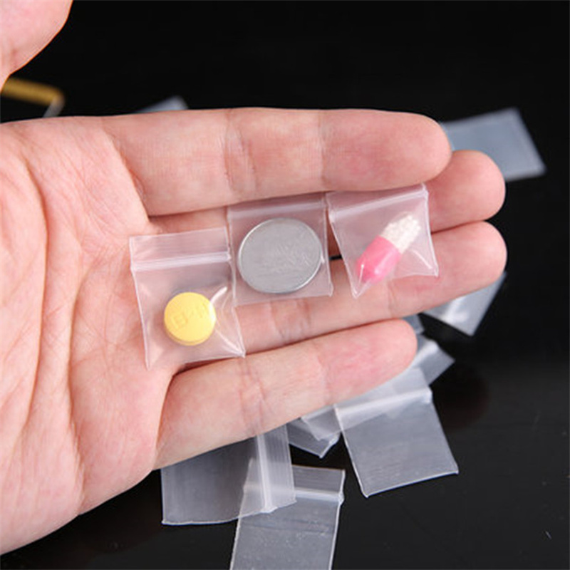 100 peças transparente mini pe - Body Jewelry Display avaliação e preço