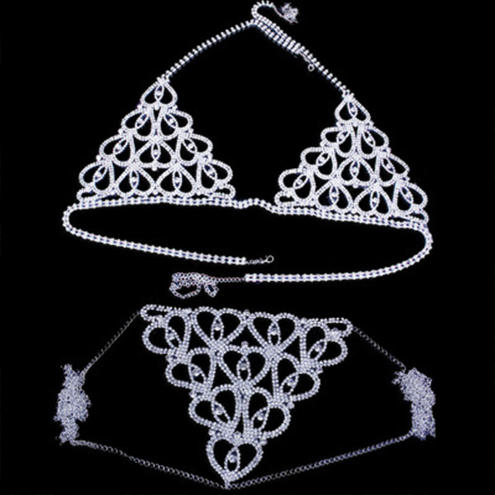 Moda strass coração sutiã tang - Body Jewelry Women avaliação e preço