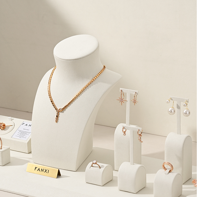 Oirlv bege jóias expositor par - Body Jewelry Display avaliação e preço