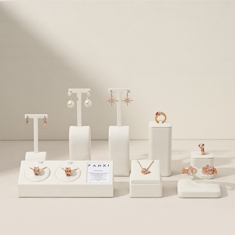 Oirlv bege jóias expositor par - Body Jewelry Display avaliação e preço