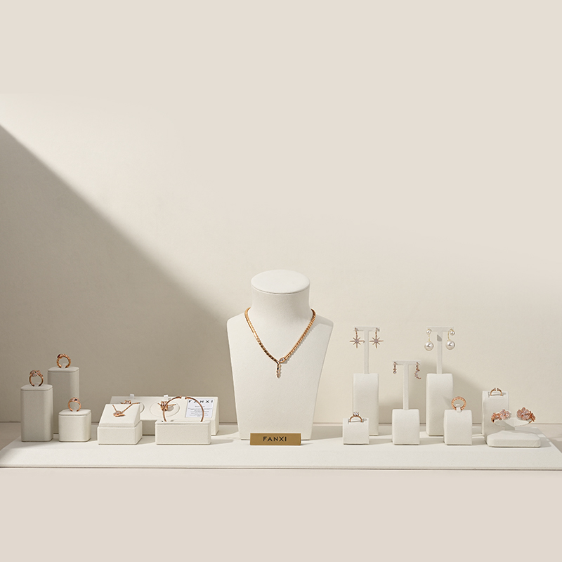 Oirlv bege jóias expositor par - Body Jewelry Display avaliação e preço