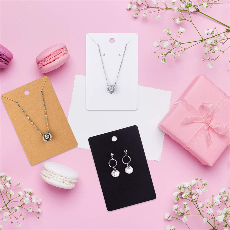 50 peças 6x9cm colar em branco - Body Jewelry Display avaliação e preço