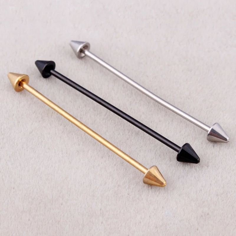 Aço inoxidável Straight Helix  - Tongue Barbell Straight avaliação e preço