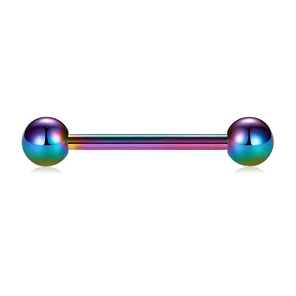 Anéis de língua de mamilo, bar - Tongue Barbell Straight avaliação e preço