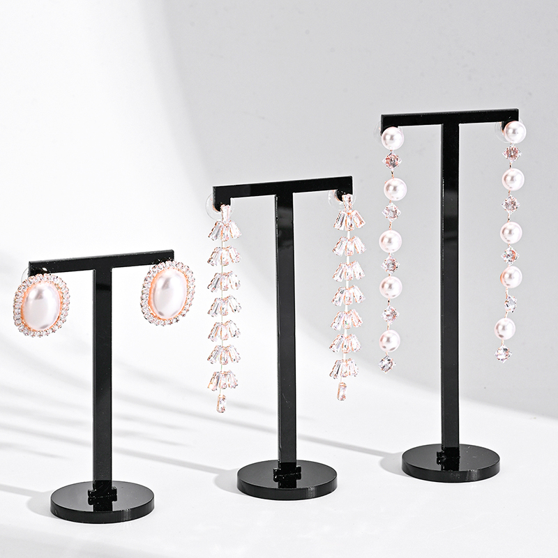6 pçs acrílico preto/branco t  - Body Jewelry Display avaliação e preço