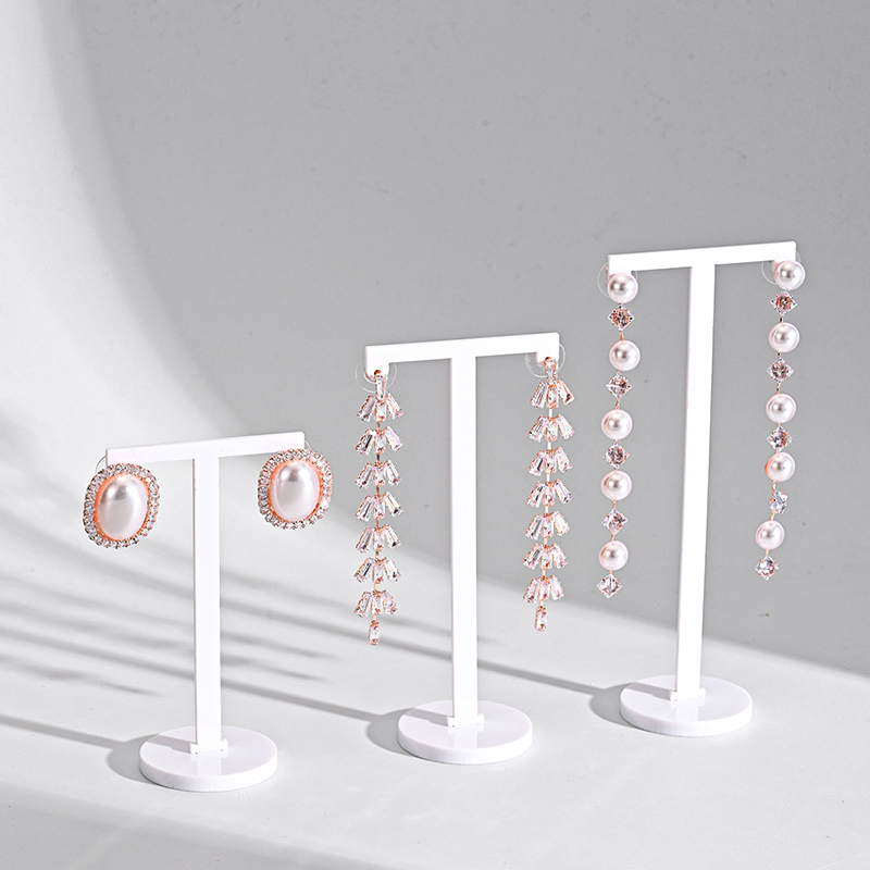 6 pçs acrílico preto/branco t  - Body Jewelry Display avaliação e preço