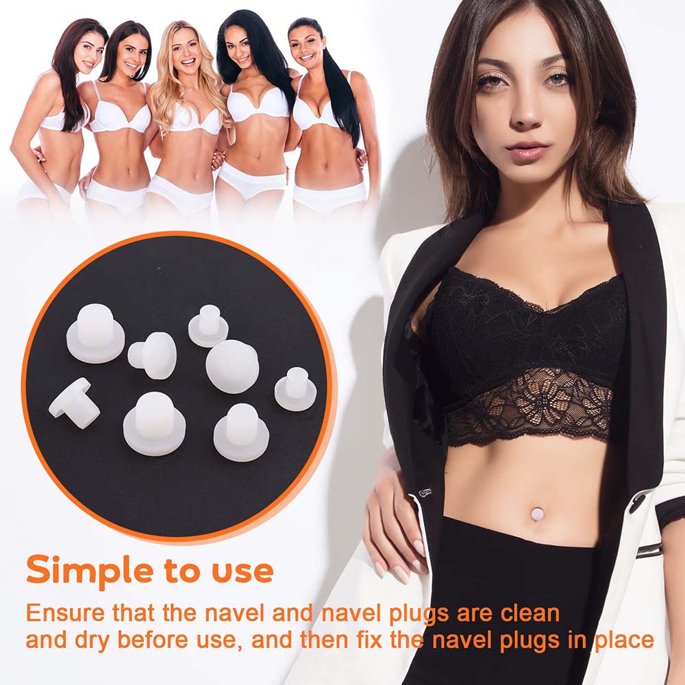 1pc silicone umbigo plug umbig - Body Jewelry Repair avaliação e preço