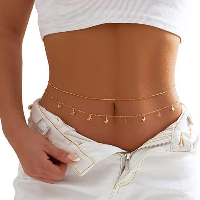 Corrente de cordão simples de  - Body Jewelry Outfit avaliação e preço